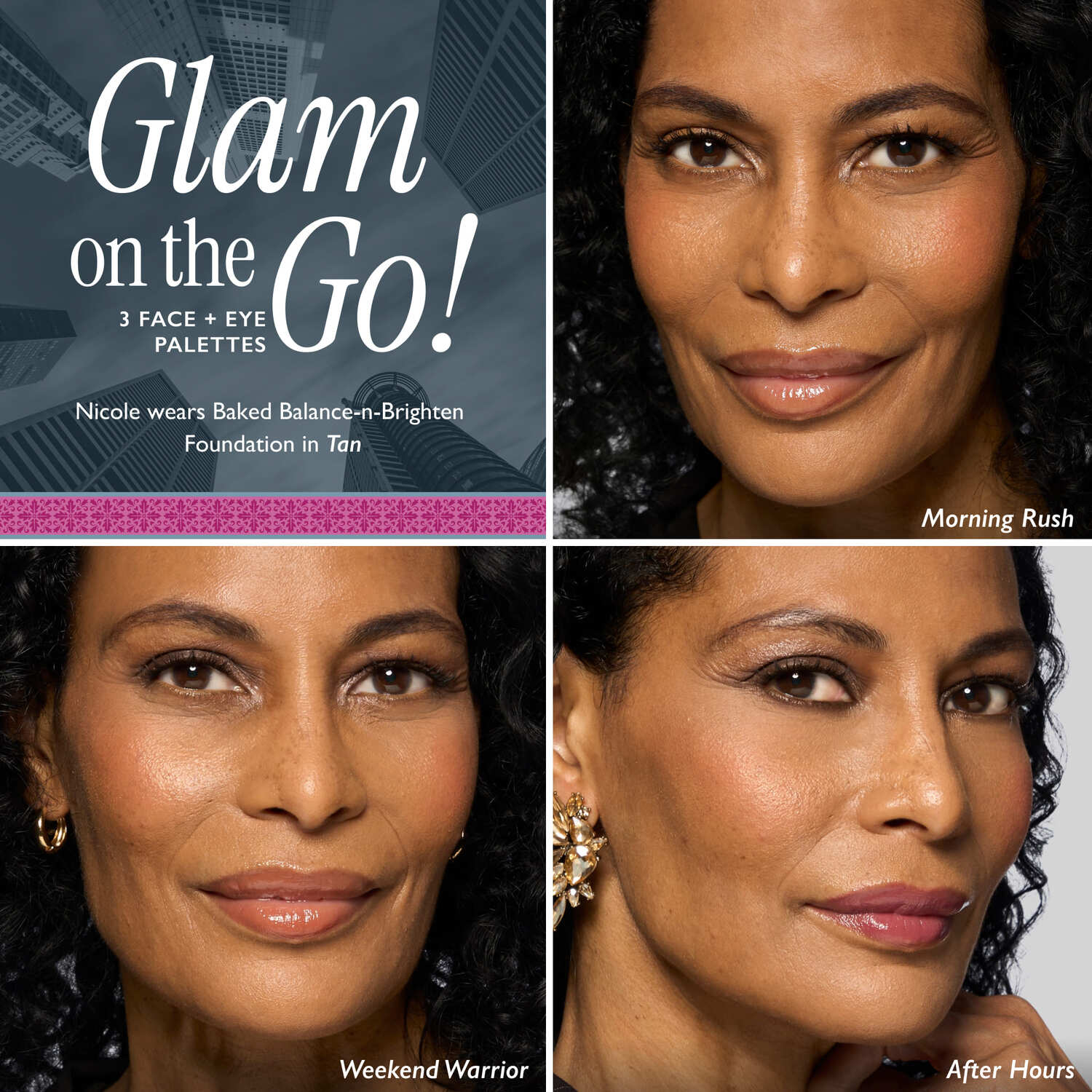 Glam on the Go Face + Eye Palettes (3PC)