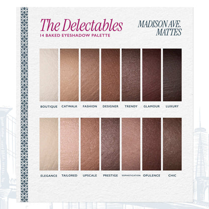 Delectables 14 Multi-Finish Baked Eyeshadows: Madison Ave. Mattes